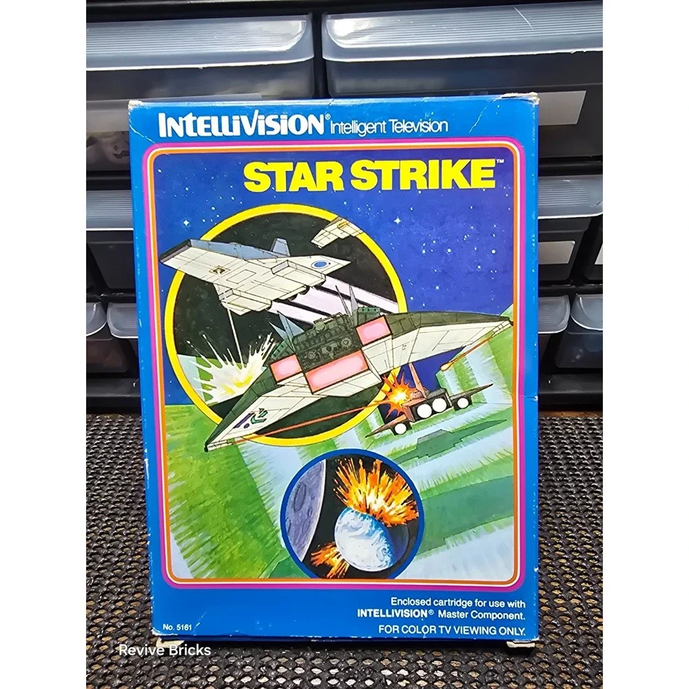 1981 Intellivision Star Strike Game and Box Tested and Working‎ Great Condition